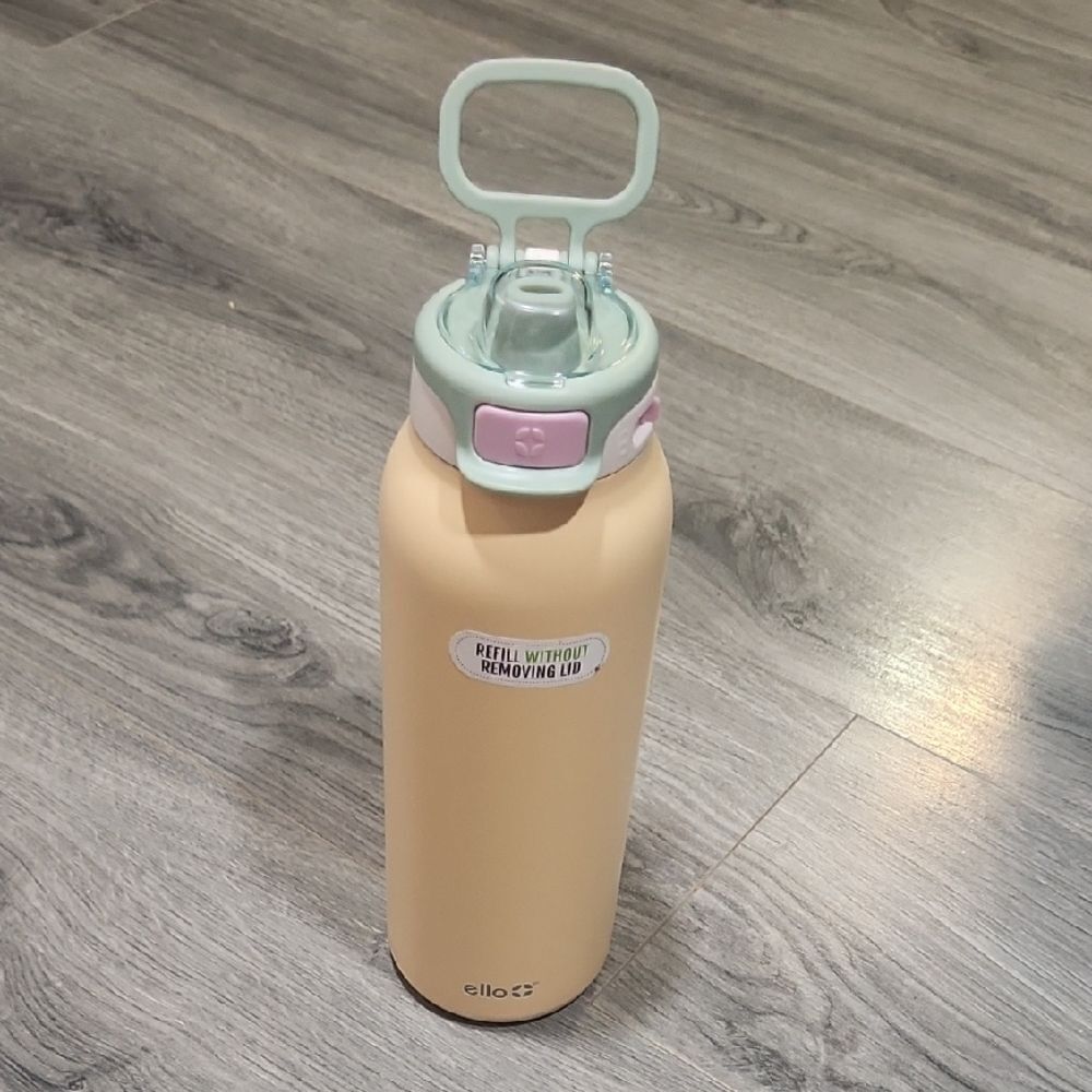 NWT ello Pastel Paradise Pop & Fill Stainless Steel Water Bottle